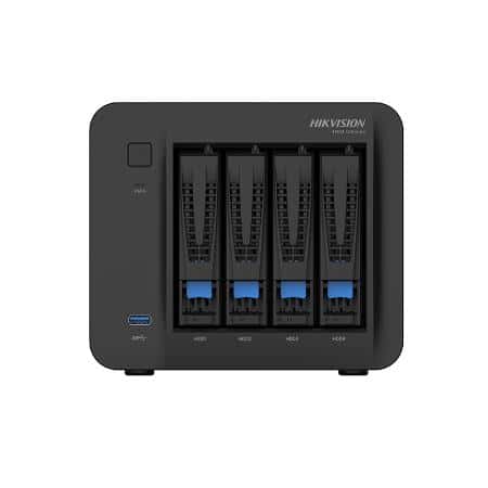 海康威视 H304 4盘位NAS网络存储服务器 企业私有网盘/旗舰版/8T（4*2T）机械硬盘